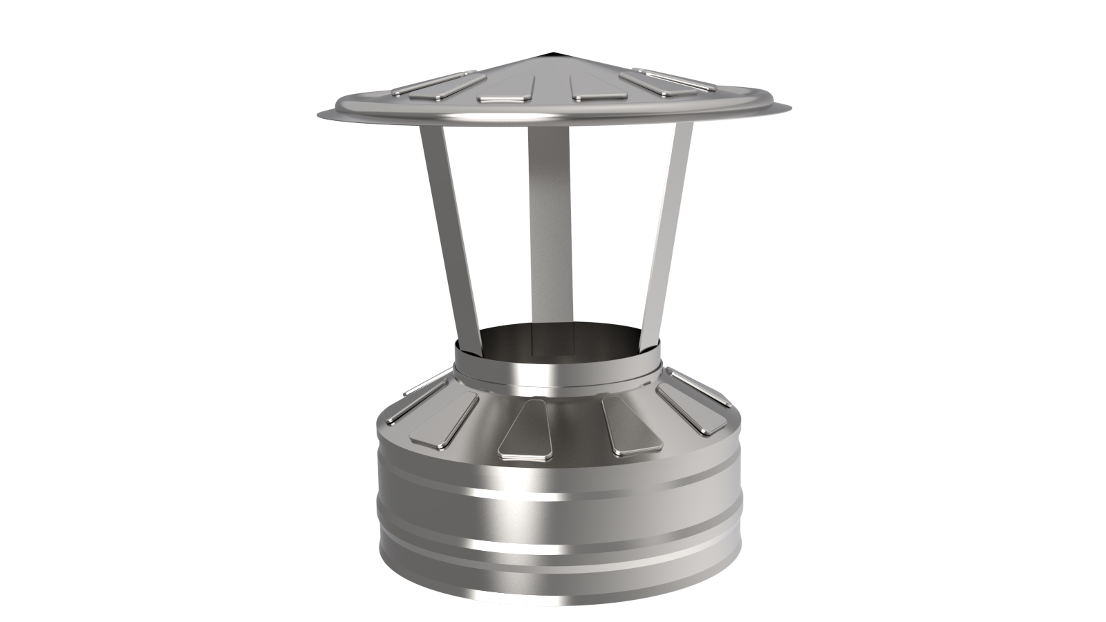 Оголовок ф 115х180, AISI 439/439, 0,5мм/0,5мм, (К), тип-2