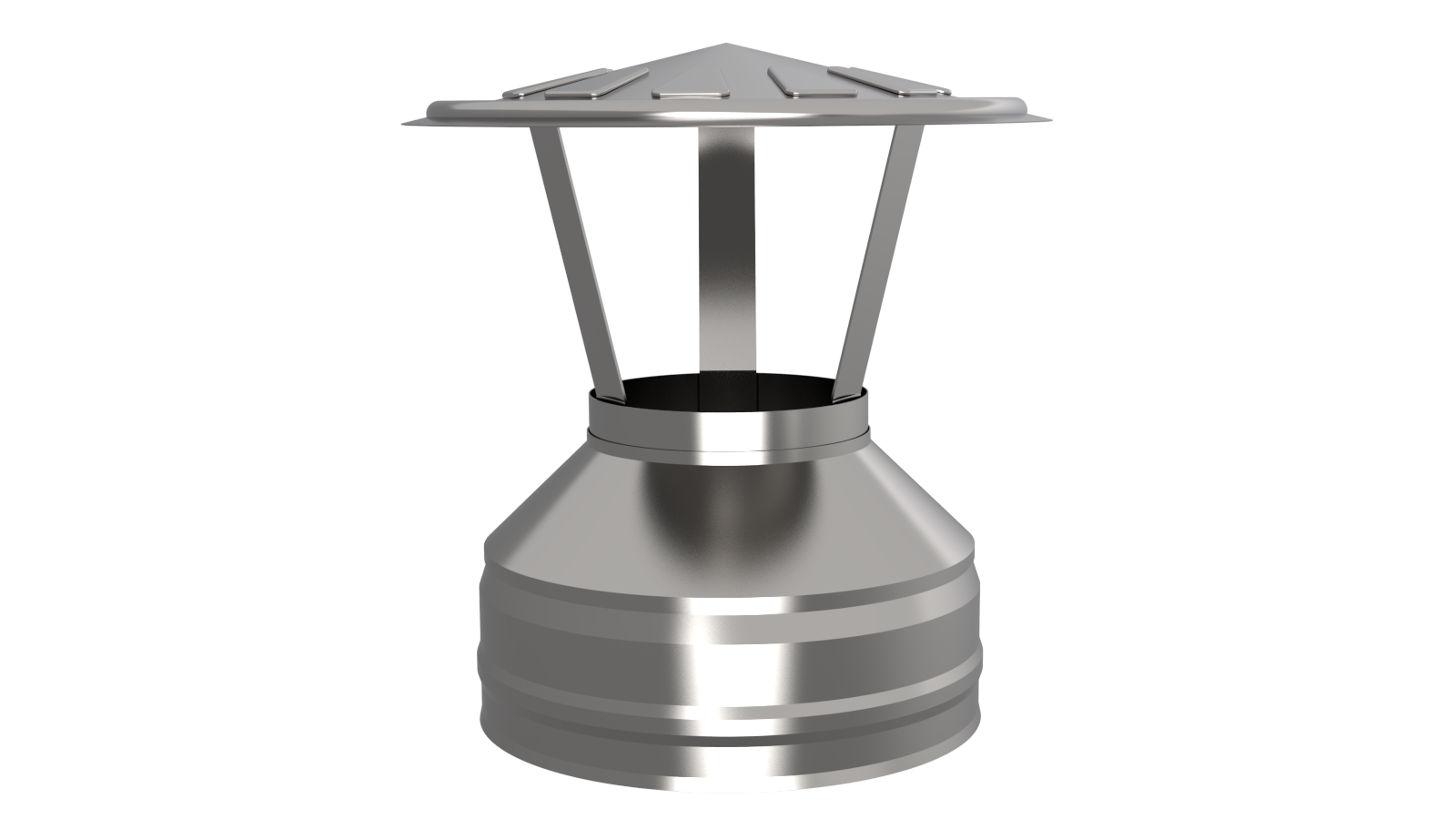 Оголовок ф 100х160, AISI 439/Оц, 0,5мм/0,5мм, (К)